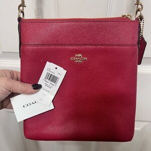 Coach Vibrant Red Crossbody Bag